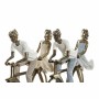 Statua Decorativa DKD Home Decor Rame Resina Moderno Coppia (27 x 9,5 x 23 cm) (2 Unità)