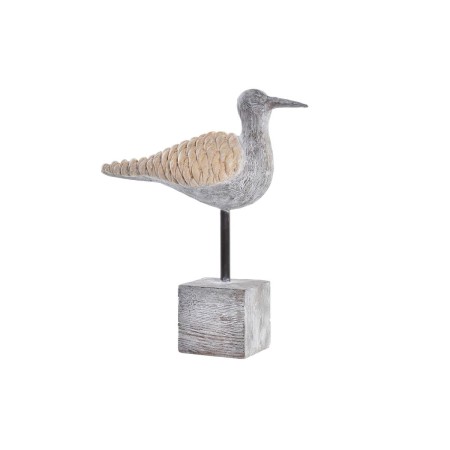 Statua Decorativa DKD Home Decor Naturale Grigio Resina Mediterraneo Gabbiano (23 x 9 x 26,7 cm)