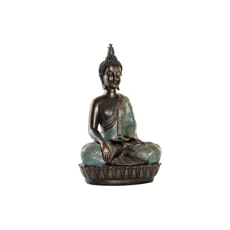 Statua Decorativa DKD Home Decor Buddha Turchese Resina (29 x 20 x 45,5 cm)