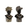 Statua Decorativa DKD Home Decor Resina Coloniale Africana (22 x 15 x 37 cm) (2 Unità)