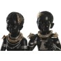 Statua Decorativa DKD Home Decor Resina Coloniale Africana (20,5 x 18 x 35 cm) (2 Unità)