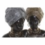 Statua Decorativa DKD Home Decor Resina Coloniale Africana (24 x 18 x 36 cm) (2 Unità)