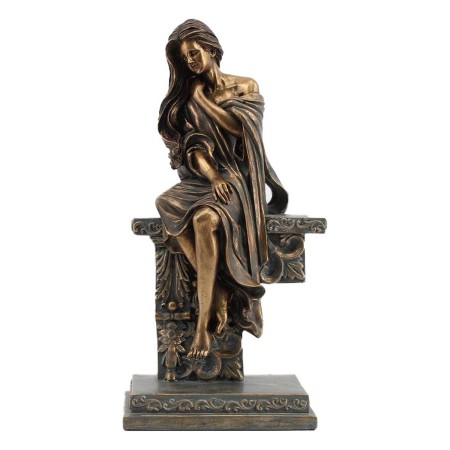 Statua Decorativa DKD Home Decor Donna Rame Resina (17 x 11 x 32,50 cm)