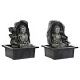 Fontana da giardino DKD Home Decor Buddha Resina Orientale (21 x 17,5 x 25 cm) (2 Unità)