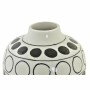 Vaso DKD Home Decor Porcellana Nero Bianco Moderno Cerchi (16 x 16 x 18 cm)