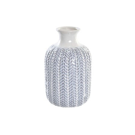 Vaso DKD Home Decor Porcellana Azzurro Bianco Mediterraneo (16 x 16 x 25 cm)