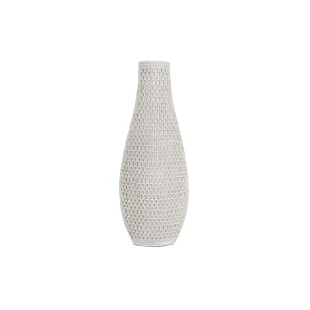 Vaso DKD Home Decor Bianco Resina Moderno (14 x 7 x 37 cm)