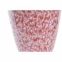 Vaso DKD Home Decor Fiore Rosa Turchese Gres Mediterraneo (2 Unità) (16 x 16 x 26 cm)