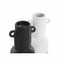 Vaso DKD Home Decor Ceramica Nero Marrone Corda Bianco (2 Unità) (12 x 12 x 29 cm)