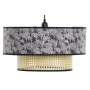 Lampadario DKD Home Decor 40W Naturale Nero (46 x 46 x 25 cm)