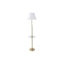 Lampada da Terra DKD Home Decor Dorato Metallo Cotone Bianco Marmo 50 W (40 x 40 x 162 cm)