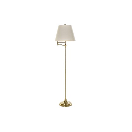 Lampada da Terra DKD Home Decor Beige Dorato Metallo Poliestere (41 x 41 x 160 cm)