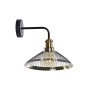 Lampada da Parete DKD Home Decor Nero Dorato Metallo 220 V 50 W (27 x 28 x 28 cm)