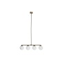 Lampadario DKD Home Decor Dorato Bianco (82 x 15 x 20 cm)