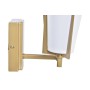 Lampada da Parete DKD Home Decor Cristallo Dorato Metallo Poliestere Bianco (30 x 18 x 23 cm)