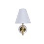 Lampada da Parete DKD Home Decor 25W Dorato Metallo Poliestere Bianco 220 V (19 x 25 x 30 cm)