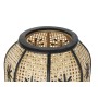 Lampada da Terra DKD Home Decor Fiore Nero Metallo Marrone Rattan Tropicale (30 x 30 x 116 cm)