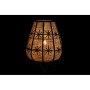 Lampada da tavolo DKD Home Decor Fiore Nero Metallo Marrone Rattan 220 V 50 W Tropicale (37 x 37 x 47 cm)