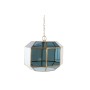 Lampadario DKD Home Decor Cristallo Azzurro Dorato Ottone 50 W (29 x 31 x 23 cm)