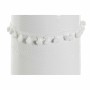 Vaso DKD Home Decor Cotone Bianco Gres Pompon (12 x 12 x 24 cm)