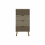 Cassettiera DKD Home Decor Naturale Dorato MDF Foglia della pianta (42 x 33 x 86 cm)