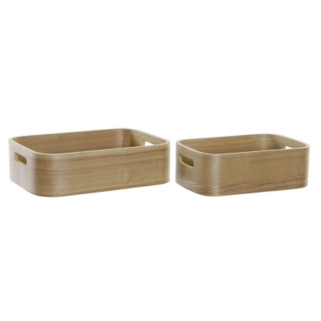 Set di Scatole Decorative DKD Home Decor Scandi Legno MDF (35,5 x 25 x 10 cm)