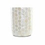 Vaso DKD Home Decor Mosaico Beige Bianco Madreperla Bambù (14 x 14 x 63 cm)