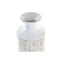 Vaso DKD Home Decor Mosaico Beige Bianco Madreperla Bambù (14 x 14 x 63 cm)