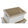 Set di Scatole Decorative DKD Home Decor Naturale MDF vimini (42 x 31 x 24 cm)