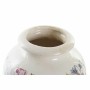 Vaso DKD Home Decor Bianco Verde Rosso Granato Gres Shabby Chic (18 x 18 x 25 cm)