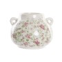 Vaso DKD Home Decor Bianco Verde Rosso Granato Gres Shabby Chic (21 x 20 x 16 cm)