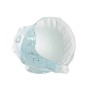 Statua Decorativa DKD Home Decor Azzurro A forma di perla Cristallo Conchiglia (26 x 11 x 13 cm)