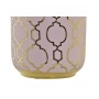 Vaso DKD Home Decor Porcellana Rosa Dorato Orientale (13 x 13 x 26 cm)