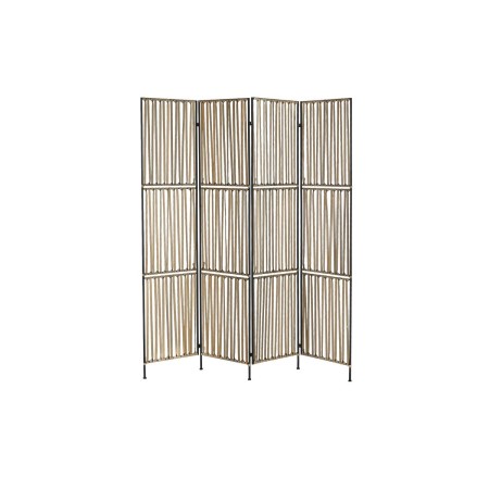 Paravento DKD Home Decor Metallo rattan sintetico (160 x 1,3 x 180 cm)