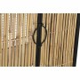 Credenza DKD Home Decor Nero Naturale Metallo Rattan (65 x 35 x 130,5 cm)