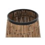 Vaso DKD Home Decor Naturale Nero Metallo Rattan (40 x 40 x 82 cm)