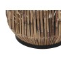 Vaso DKD Home Decor Naturale Nero Metallo Rattan (40 x 40 x 82 cm)