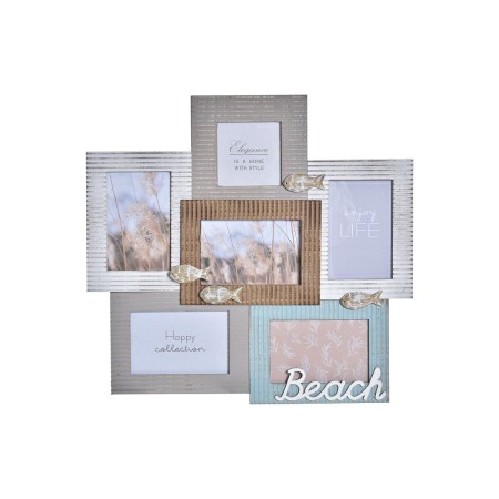 Cornice Portafoto DKD Home Decor Beach Legno Marinaio (46,5 x 2 x 44,5 cm)