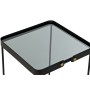 Set di 2 Tavolini DKD Home Decor Cristallo Nero Dorato Metallo (42 x 42 x 56 cm)