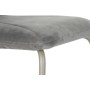 Sedia da Sala da Pranzo DKD Home Decor Grigio Metallo Poliestere (44 x 46 x 90 cm)