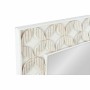 Specchio da parete DKD Home Decor Specchio Bianco Legno di mango Rombos (154 x 4 x 92 cm)