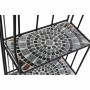 Scaffale DKD Home Decor Mosaico Ceramica Nero Multicolore Forjare 3 Mensole (54 x 29 x 121 cm) (54 x 29 x 121 cm)