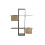 Scaffale DKD Home Decor Nero Metallo Rame 2 Mensole (50 x 16 x 60 cm)