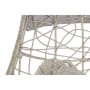 Poltrona da giardino DKD Home Decor Metallo Poliestere rattan sintetico Grigio chiaro (82 x 75 x 125 cm) (82 x 75 x 125 cm)