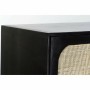 Credenza DKD Home Decor Nero Naturale Rattan Legno di mango (150 x 40 x 78 cm)