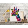 Quadro fai da te - Colourful Giraffe