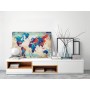 Quadro fai da te - World Map (Blue & Red)