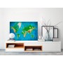 Quadro fai da te - World Map (Blue & Green)