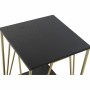 Tavolo aggiuntivo DKD Home Decor Nero Dorato Metallo Legno (41 x 41 x 63,5 cm)