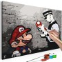 Quadro fai da te - Mario (Banksy)